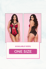 Load image into Gallery viewer, Two tone lace teddy
