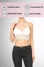 Load image into Gallery viewer, Women Strappy Lace Bralette (3 Pieces in a Pack)
