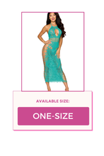 Load image into Gallery viewer, Seamless Bodystocking Gown with Fringe Hem
