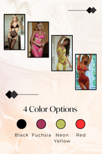 Load image into Gallery viewer, Swirl Bodystocking with Attached Garter Tights
