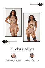 Load image into Gallery viewer, Mesh halter neck teddy
