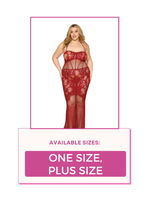 Load image into Gallery viewer, Seamless bodystocking lace gown, Lingerie Gown
