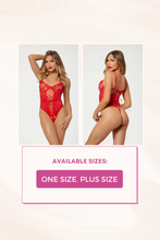 Load image into Gallery viewer, Heart embroidered mesh teddy
