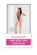 Load image into Gallery viewer, Sexy Fishnet Teddy – Seductive Lace and Mesh Lingerie for Women
