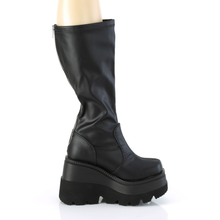 Load image into Gallery viewer, Stretch Wide Calf Knee High Boots with Back Metal Zip Closure
