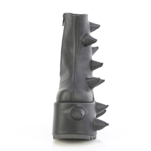 Load image into Gallery viewer, 7" (178mm) Platform Ankle Boots with Scattered Puffed Horn Details &amp; Inner Side Metal Zip Closure
