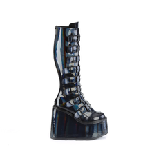 Load image into Gallery viewer, Knee High Boots with 8 Buckle Straps and Metal Plate Details
