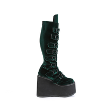 Load image into Gallery viewer, Knee High Boots with 8 Buckle Straps and Metal Plate Details
