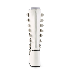 Load image into Gallery viewer, Knee High Boots with 8 Buckle Straps and Metal Plate Details
