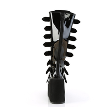 Load image into Gallery viewer, Wide Calf Knee High Boots with 8 Buckle Straps
