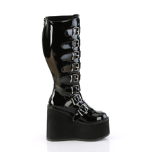 Load image into Gallery viewer, Wide Calf Knee High Boots with 8 Buckle Straps

