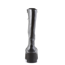 Load image into Gallery viewer, Platform Lace-Up Knee High Boots with Buckle Straps and Inner Metal Zip Closure
