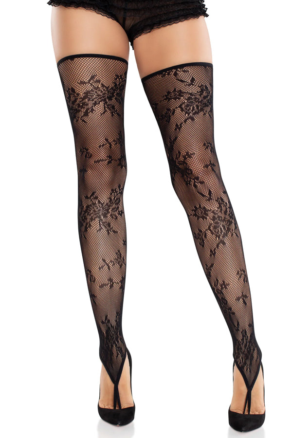Zenya Toe Loop Footless Thigh High Stockings – Bold, Flirty, and Unforgettable