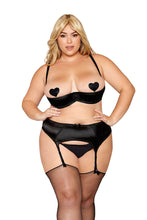 Load image into Gallery viewer, Satin open cup underwire shelf bra
