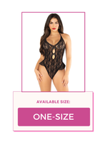 Load image into Gallery viewer, New Romance Lace Teddy, Lace Bodysuit with Flutter Ruffle Accents
