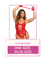 Load image into Gallery viewer, Seductive three-piece lace cami set
