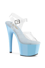 Load image into Gallery viewer, 7-Inch Stiletto Heel with Clear Ankle Strap
