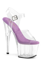 Load image into Gallery viewer, 7-Inch Stiletto Heel with Clear Ankle Strap
