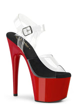 Load image into Gallery viewer, 7-Inch Stiletto Heel with Clear Ankle Strap
