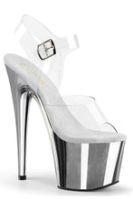 Load image into Gallery viewer, 7-Inch Stiletto Heel with Clear Ankle Strap
