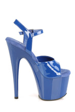 Load image into Gallery viewer, Open-Toe Platform Ankle Strap Sandals – 7" Heel

