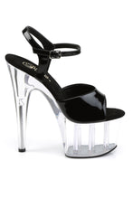 Load image into Gallery viewer, Open-Toe Platform Ankle Strap Sandals – 7" Heel
