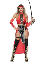 Load image into Gallery viewer, Ancient Warrior Costume Set – 6-Piece Lace-Up Dress, Belt, Armbands &amp; More
