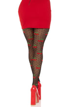 Load image into Gallery viewer, Cherry Pie Dotted Tights, Polka Dotted Pantyhose
