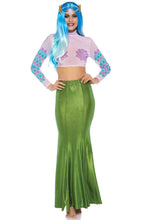 Load image into Gallery viewer, Shimmer Spandex Mermaid Costume Maxi Skirt
