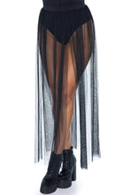 Load image into Gallery viewer, Multi Slit Sheer Full Length Maxi Skirt
