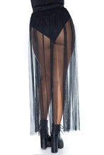 Load image into Gallery viewer, Multi Slit Sheer Full Length Maxi Skirt
