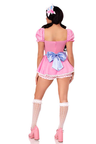 Three Pieces Bo Peep Sweetie Costume Set, Bloomer-Style Romper with Headband