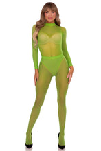 Load image into Gallery viewer, Two PC Snap Crotch Sheer Bodysuit Set – Halloween Costume Base
