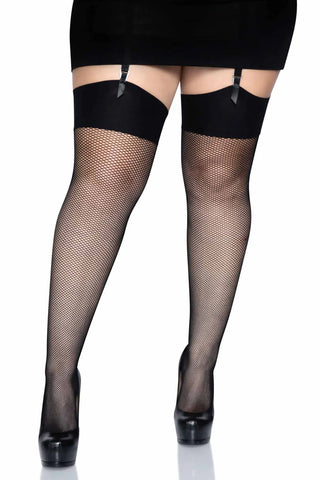 Lucy Fishnet Thigh High Stockings