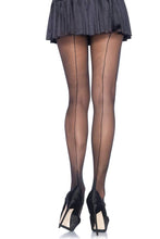 Load image into Gallery viewer, Nyx Sheer Cuban Heel Tights
