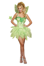 Load image into Gallery viewer, Holographic Fairy Dress Costume, Magical Fantasy Outfit for Women &amp; Teens

