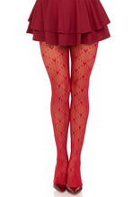 Load image into Gallery viewer, Valentina Heart Net Tights
