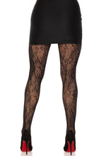 Load image into Gallery viewer, Garden Rose Lace Tights,  Floral Lace Pantyhose
