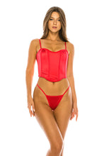 Load image into Gallery viewer, Shiny Micro Bra Set with Matching Thong
