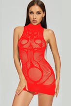 Load image into Gallery viewer, Mockneck Fishnet Dress Lingerie
