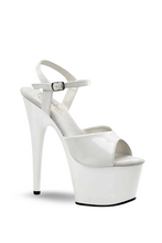 Load image into Gallery viewer, Open-Toe Ankle Strap Platform Heel Sandals-White
