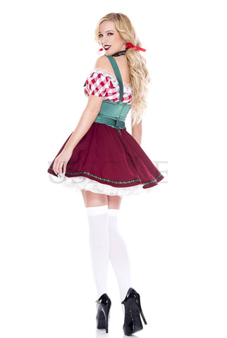 Three-piece Flirty German Gal Costume Set