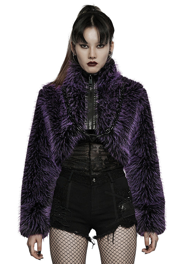 Gothic Fur Trim Coat