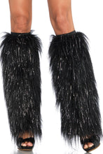 Load image into Gallery viewer, Furry Lurex Leg Warmers
