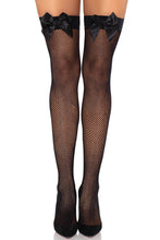 Load image into Gallery viewer, Josi Fishnet Thigh Highs
