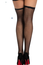 Load image into Gallery viewer, Dionne Fishnet Thigh High Stockings
