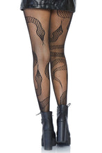 Load image into Gallery viewer, Snake Net Tights
