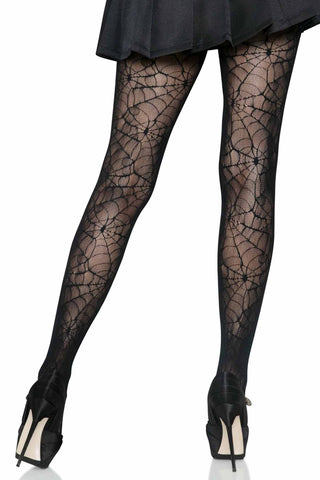 Spiderweb Lace Tights Novelty Spiderweb Pattern Hosiery