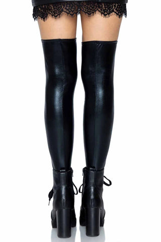 Zora Wet Look Thigh Highs