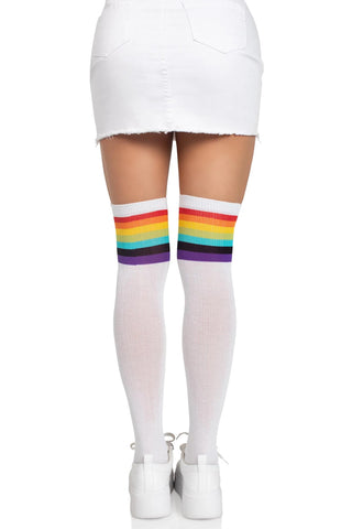Nia Rainbow Thigh High Stockings